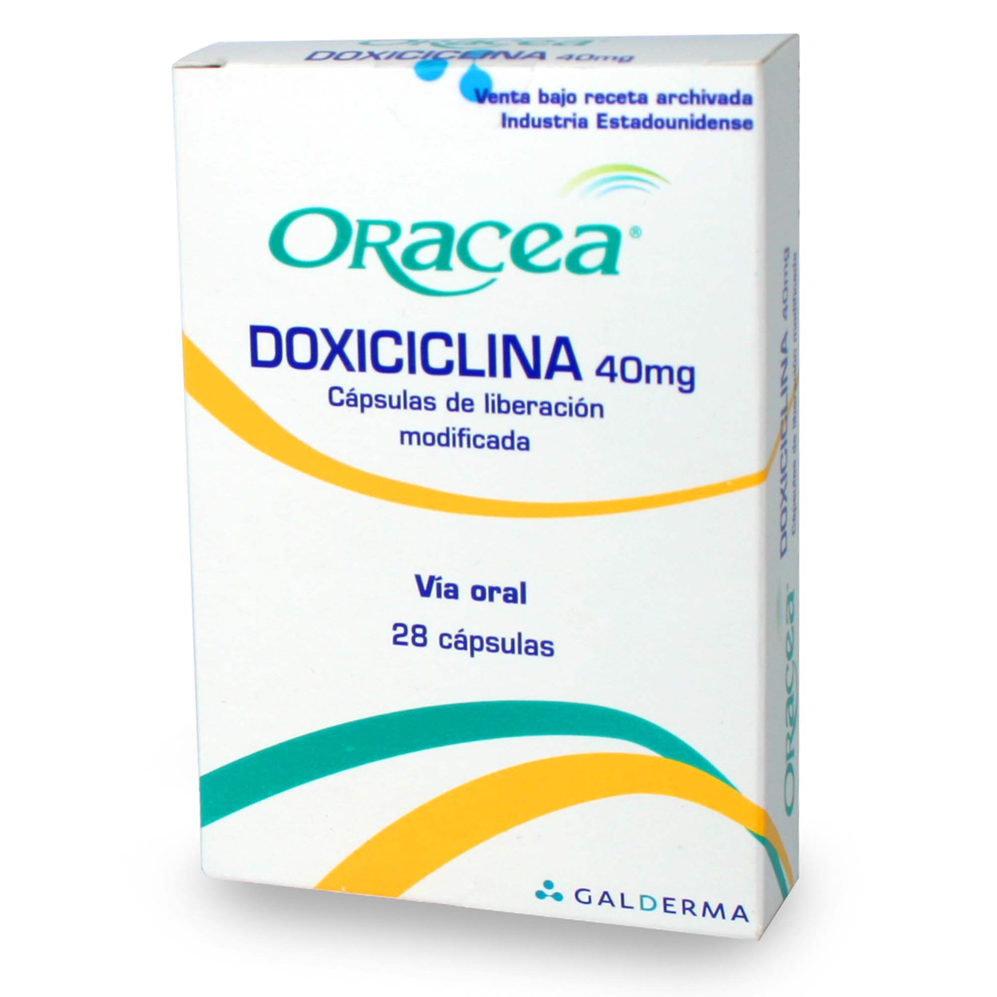 ORACEA (Doxycyclin) 40 mg 28 CAPSULAS