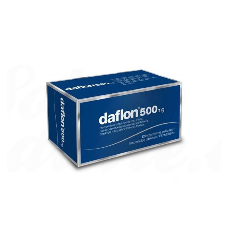 Daflon 500 mg Circulation veineuse Hémorroïde 120 Comprimés