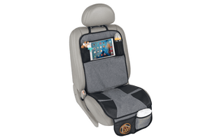Autositzauflage mit iPad-/Tabletfach Schwarz/Grau