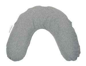 Bezug für Nackenkissen mittel 100 x 21 cm Melange mittelgrau Bambus Kollektion