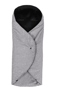 Sommer Einschlagdecke für Babyschale hellgrau