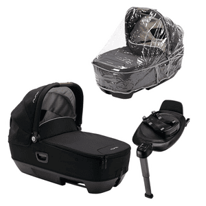Babywanne CARI next Caviar mit Regenverdeck und Base