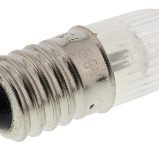 Lampada per indicatori RS PRO, lunga 28mm, 110/200/250V, luce color Rosso con base E10