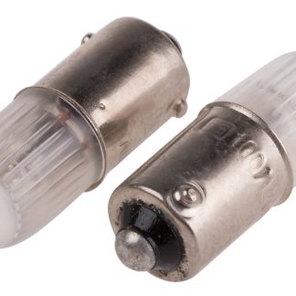 Lampada per indicatori RS PRO, lunga 28mm, 100/120V, luce color Arancione con base BA9s