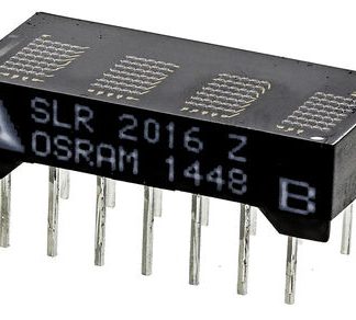 Display LED a matrice di punti ams OSRAM, 4 cifre, H. 4.6mm, 10.2 x 19.9 x 5.1mm, 0,05 mcd/punto, col. Rosso