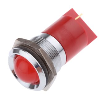 Indicatore da pannello RS PRO Rosso  a LED, 24V cc, Sporgente, foro da 22mm