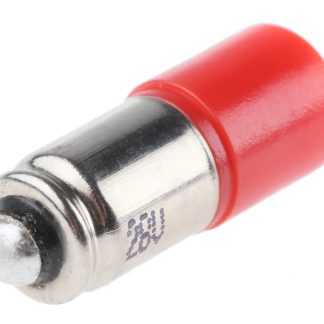 Lampada per indicatori RS PRO, lunga 16mm, Ø 6mm, 28V ca/cc, luce color Rosso, 1750mcd, Chip singolo da 100000h con