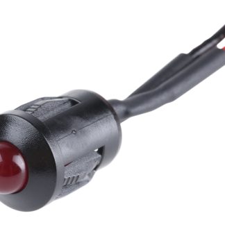 Indicatore da pannello RS PRO Rosso LED lampeggiante, 24V cc, Sporgente, foro da 8mm