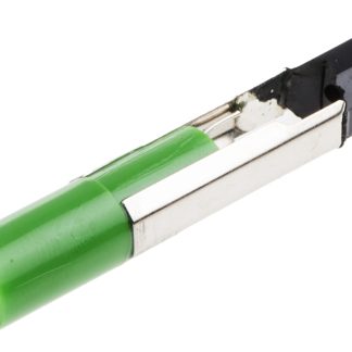 Lampada per indicatori RS PRO, lunga 45mm, Ø 6.8mm, 28V ca/cc, luce color Verde, 2100mcd, Chip singolo da 100000h con