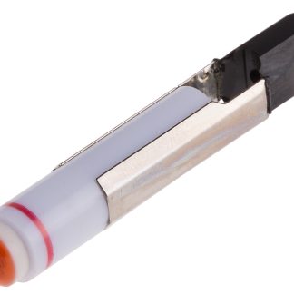 Lampada per indicatori RS PRO, lunga 45mm, Ø 6.8mm, 28V cc, luce color Rosso, 45mcd, Multichip da 60000h con Attacco