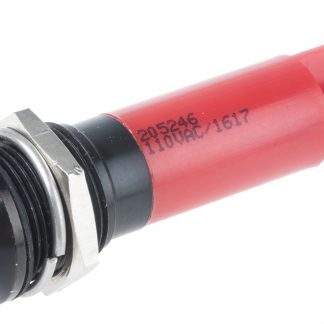 Indicatore da pannello RS PRO Rosso  a LED, 130V ca, IP67, Sporgente, foro da 12mm