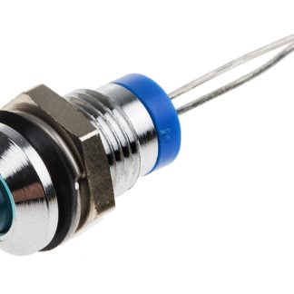 Indicatore da pannello RS PRO Blu  a LED, 2V cc, IP67, Sporgente, foro da 8mm