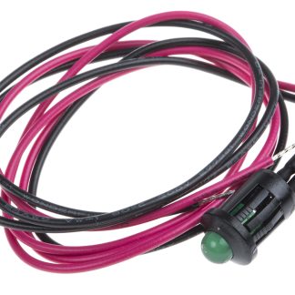 Indicatore da pannello RS PRO Verde  a LED, 6V cc, Sporgente, foro da 8mm