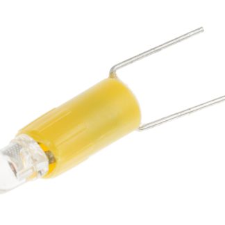 Lampada per indicatori RS PRO, lunga 17mm, Ø 4.25mm, 12V ca/cc, luce color Giallo, 85mcd, Chip singolo, lampada 3 mm da