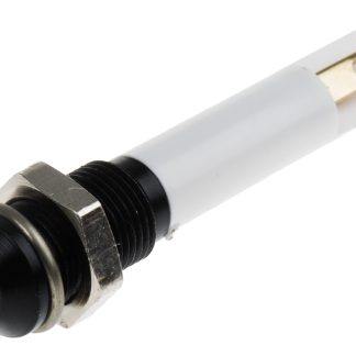 Indicatore da pannello RS PRO  a LED, 12V cc, Sporgente, foro da 6mm