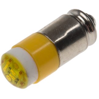 Lampada per indicatori RS PRO, lunga 15.25mm, Ø 6mm, 24V ca/cc, luce color Giallo, 45mcd, Multichip da 100000h con