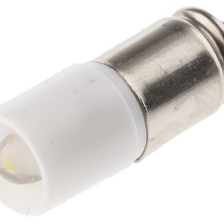Lampada per indicatori RS PRO, lunga 16mm, Ø 6mm, 28V ca/cc, luce color Bianco, 2070mcd, Chip singolo da 100000h con