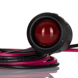 Indicatore da pannello RS PRO Rosso LED lampeggiante, 12V cc, Sporgente, foro da 14mm