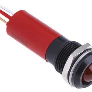 Indicatore da pannello RS PRO Rosso  a LED, 24V ca/cc, IP67, Sporgente, foro da 12mm