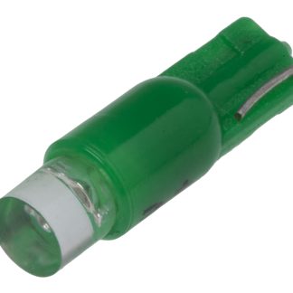 Lampada per indicatori RS PRO, lunga 16.75mm, Ø 5.75mm, 24V ca/cc, luce color Verde, 1400mcd, Chip singolo da 100000h