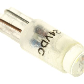 Lampada per indicatori RS PRO, lunga 16.75mm, Ø 5.75mm, 24V ca/cc, luce color Bianco, 900mcd, Chip singolo da 100000h