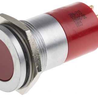 Indicatore da pannello RS PRO Rosso  a LED, 24V ca/cc, A filo, foro da 22mm