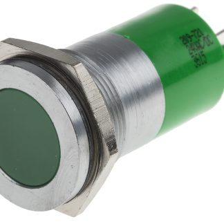 Indicatore da pannello RS PRO Verde  a LED, 24V ca/cc, A filo, foro da 22mm