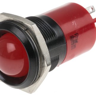 Indicatore da pannello RS PRO Rosso  a LED, 130V ca, IP67, Sporgente, foro da 22mm