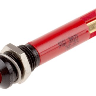 Indicatore da pannello RS PRO Rosso  a LED, 12V ca, Sporgente, foro da 8mm