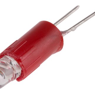 Lampada per indicatori RS PRO, lunga 17mm, Ø 4.25mm, 24V ca/cc, luce color Rosso, 85mcd, Chip singolo, lampada 3 mm da