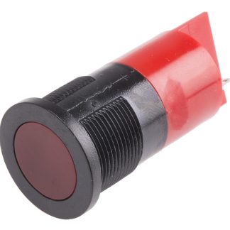 Indicatore da pannello RS PRO Rosso  a LED, 24V ca/cc, A filo, foro da 22mm