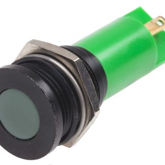 Indicatore da pannello RS PRO Verde  a LED, 12V ca/cc, A filo, foro da 16mm