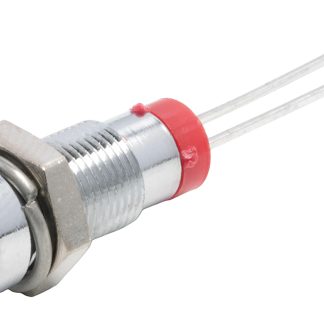 Indicatore da pannello RS PRO Rosso  a LED, 2V cc, Ad incasso, foro da 6mm