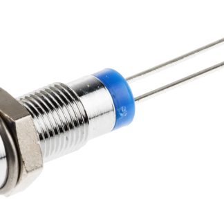 Indicatore da pannello RS PRO Blu  a LED, 2V cc, Ad incasso, foro da 6mm