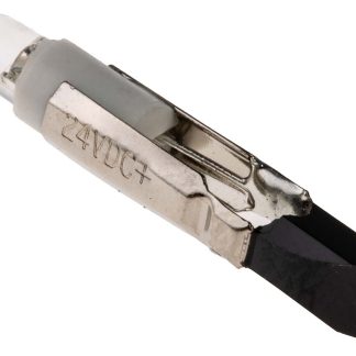 Lampada per indicatori RS PRO, lunga 29.5mm, Ø 5.5mm, 24V ca/cc, luce color Bianco, 1500mcd, Chip singolo da 100000h