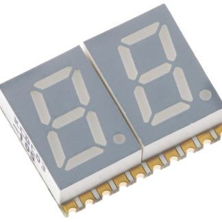 Display LED a 7 segmenti a segm. Kingbright, 2 cifre, H. 7.6mm, 12 x 14.8 x 3.75mm, 27 mcd, col. Rosso