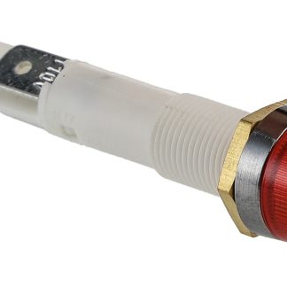 Indicatore da pannello Arcolectric (Bulgin) Ltd Rosso Neon, 110V ca, IP67, Sporgente, foro da 10mm