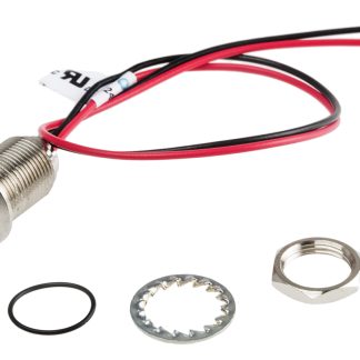 Indicatore da pannello RS PRO Rosso  a LED, 21.6 → 26.4V cc, IP67, A filo, foro da 10mm