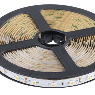Striscia LED RS PRO, 5m, 12V, col. Bianco 2700 → 3200K, IP20
