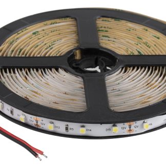 Striscia LED RS PRO, 5m, 12V, col. Bianco 5500 → 7000K, IP20