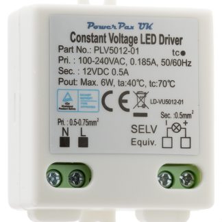 Driver LED RS PRO, 6W, IN 100 → 240V ca, OUT 12V, 500mA