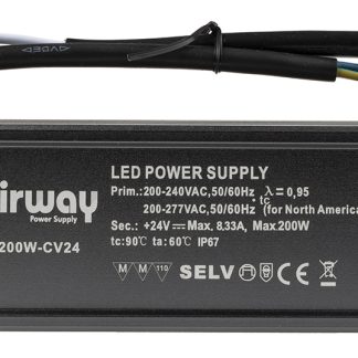 Driver LED RS PRO, 200W, IN 200 → 277V ca, OUT 24V, 8.33A