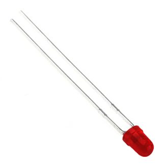 LED Rosso Kingbright, PCB, 6 V, 3 mm (T-1)