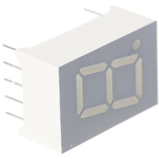 Display LED a 7 segmenti Kingbright, H. 12.7mm, 19 x 12.7 x 8mm, 7,6 mcd, col. Rosso