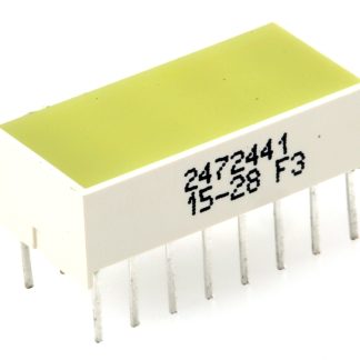 Display LED, barra luminosa Kingbright, 9.9 x 20 x 6.1mm, 25 mcd, col. Giallo