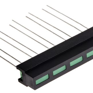 Display LED, barra luminosa a 5 segm. Kingbright, 6.1 x 35 x 8.6mm, 1 mcd, col. Verde