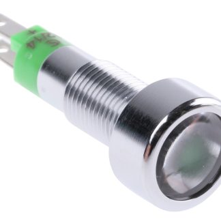 Indicatore da pannello Signal Construct Verde  a LED, 12 → 14V, A filo, foro da 8mm