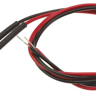 Indicatore da pannello Oxley Rosso  a LED, 24V ca, IP66, A filo, foro da 6.4mm
