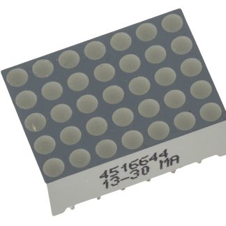 Display LED a matrice di punti Kingbright, H. 17.2mm, 17.8 x 12.7 x 6.4mm, 8,2 mcd, col. Rosso