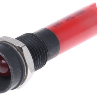 Indicatore da pannello CML Innovative Technologies Rosso  a LED, 24V, IP67, Ad incasso, foro da 8mm